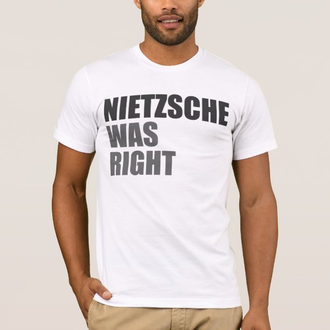Nietzsche var höger tee shirt (Framsida)