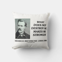 Nietzsche What Does Not Destroy Makes Me Stronger Kudde