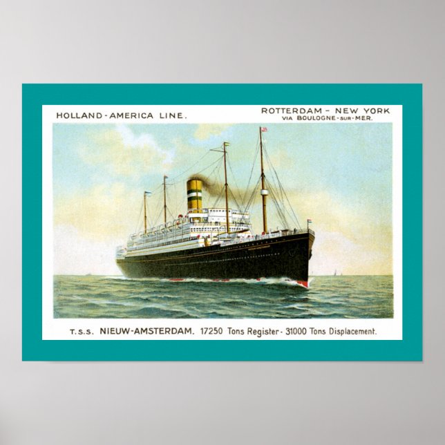 Nieuw Amsterdam 1906 Poster (Framsidan)