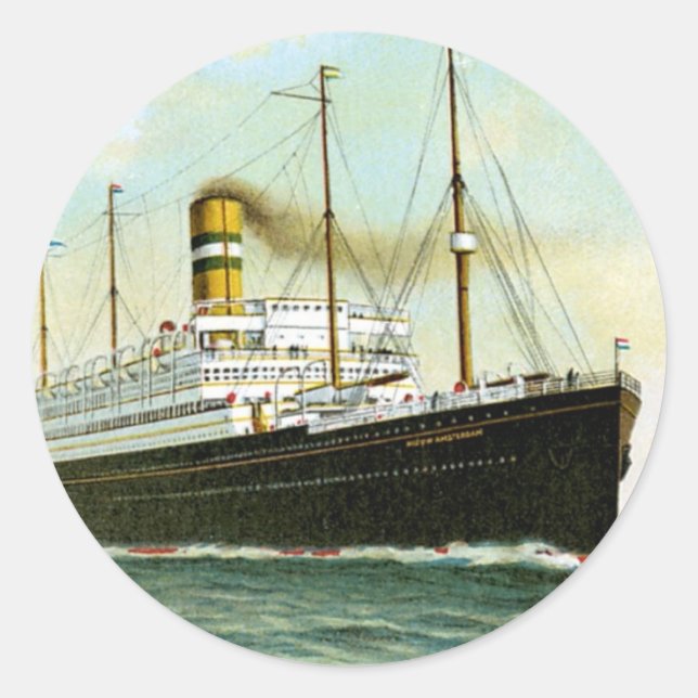 Nieuw Amsterdam 1906 Runt Klistermärke (Framsida)