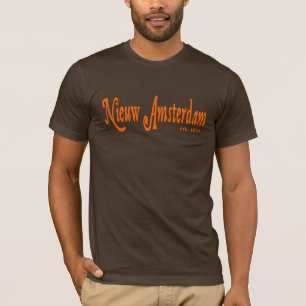 Nieuw Amsterdam (New Amsterdam) NYC skjorta T-shirt