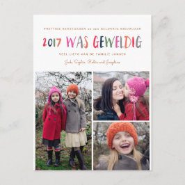 Nieuwjaar | 2017 var Geweldig | 3 Foto Briefkaart Vykort