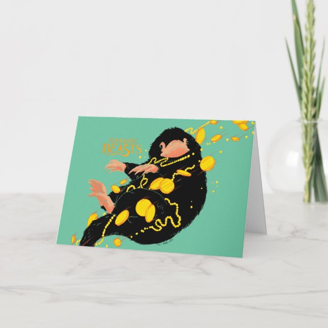 Niffler Flyter med Guld Kort (Framsida)