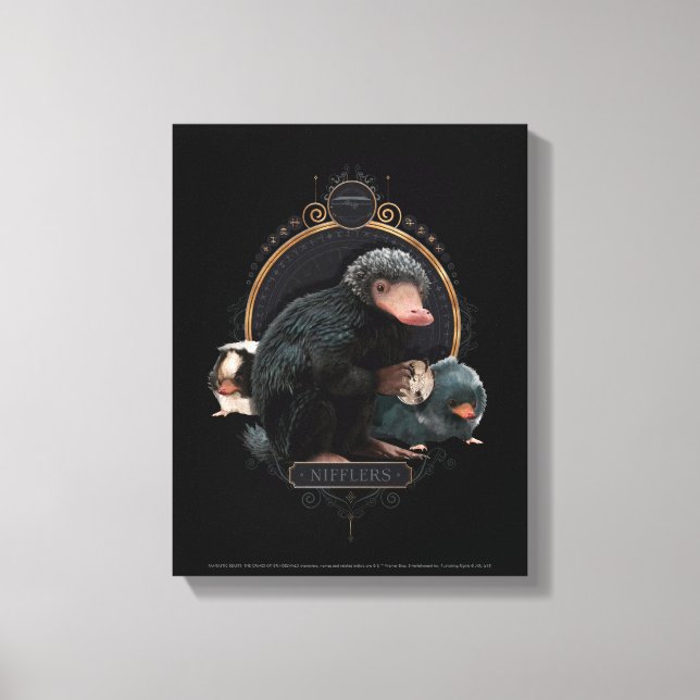 NIFFLER™s Art nouveau Porträtt Canvastryck (Framsida)