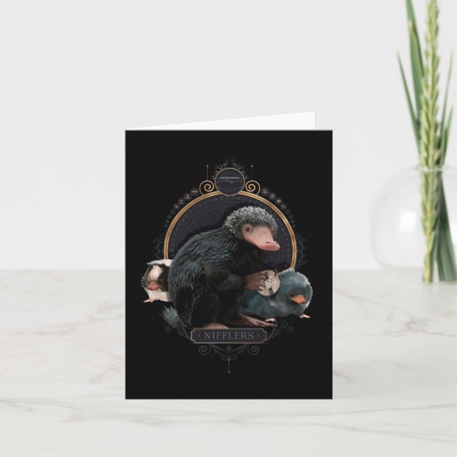 NIFFLER™s Art nouveau Porträtt Kort (Framsida)