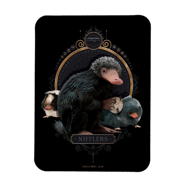 NIFFLER™s Art nouveau Porträtt Magnet (Vertikal)
