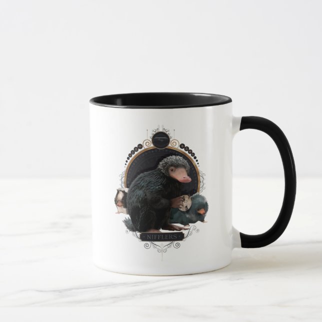 NIFFLER™s Art nouveau Porträtt Mugg (Höger)
