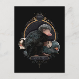 NIFFLER™s Art nouveau Porträtt Vykort