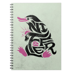 NIFFLER™-typografi Anteckningsbok Med Spiral
