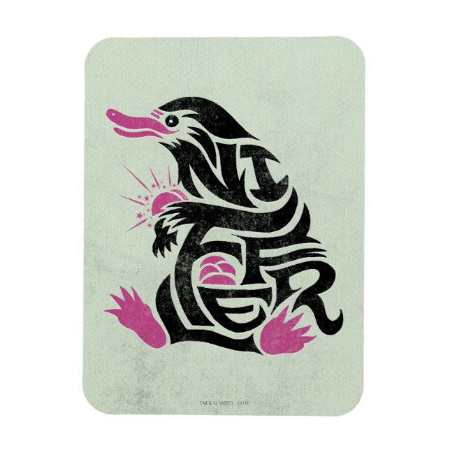 NIFFLER™-typografi Magnet (Vertikal)