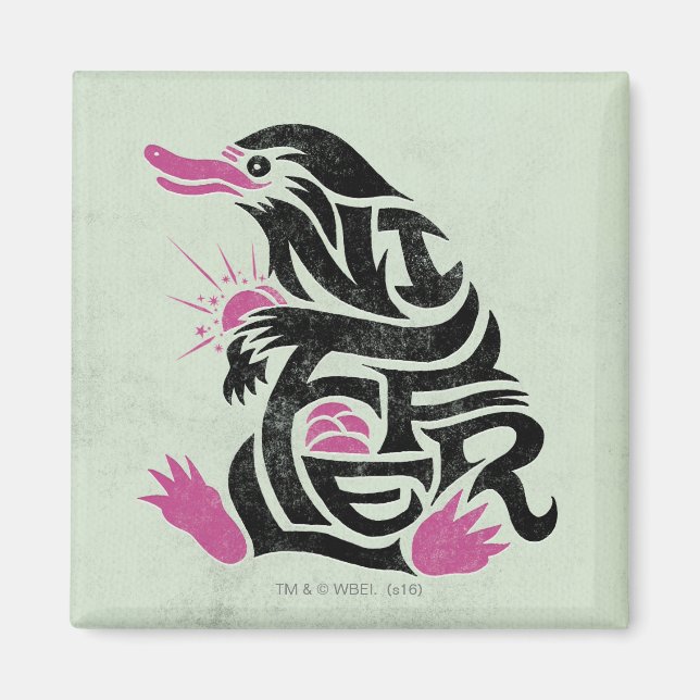 NIFFLER™-typografi Magnet (Framsidan)