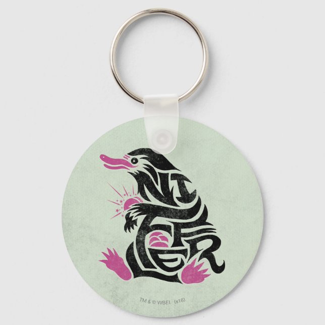 NIFFLER™-typografi Nyckelring (Framsida)