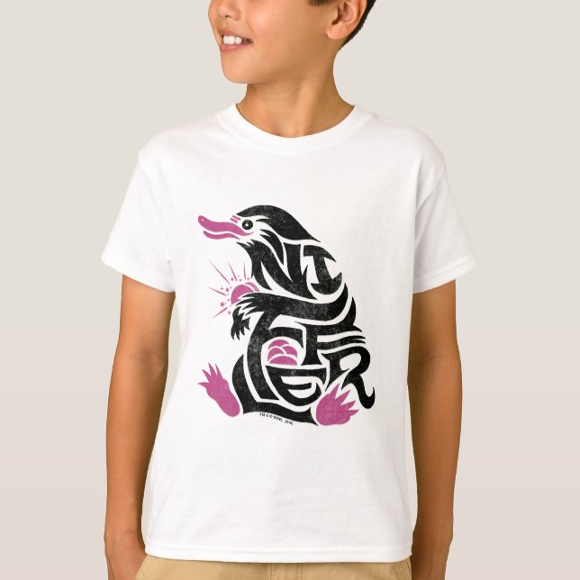 NIFFLER™-typografi T-shirt (Framsida)