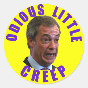 Nigel Farage Runt Klistermärke
