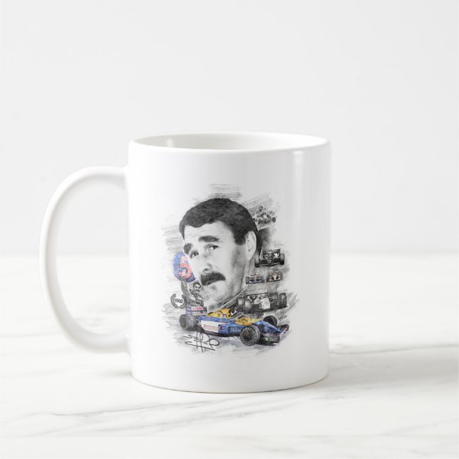 Nigel Mansell Kaffemugg (Vänster)