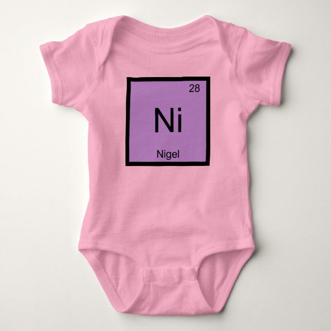 Nigel Namn Kemi Element Periodiska Systemet Tröja (Framsida)