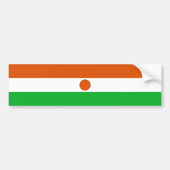 Niger Flagga Bildekal (Framsidan)