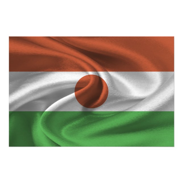 Niger Flagga Fototryck (Framsidan)