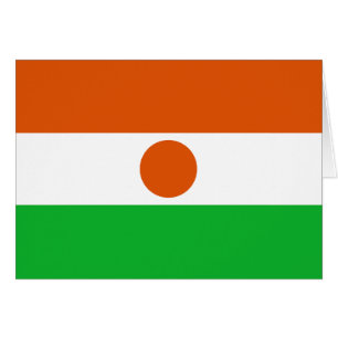 Niger Flagga Hälsningskort