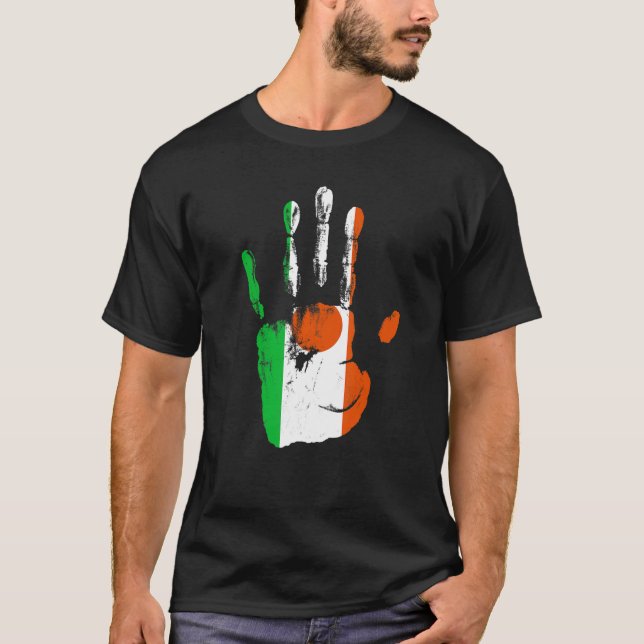 Niger Flagga Hand Manar Women Kids T Shirt (Framsida)