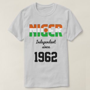 Niger Flagga IndeIndeIndeIndeIndeIndependence Fira T Shirt