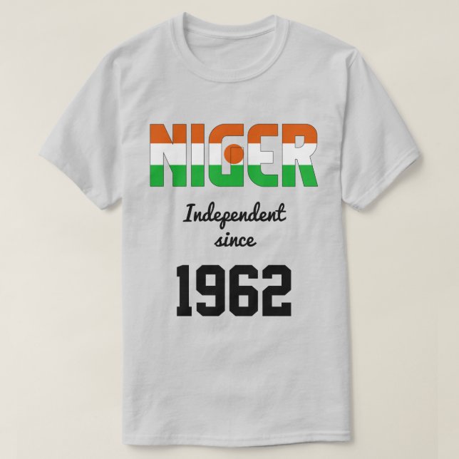 Niger Flagga IndeIndeIndeIndeIndeIndependence Fira T Shirt (Design framsida)