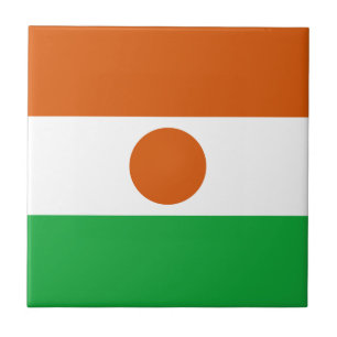 Niger Flagga Keramisk Platta Kakelplatta