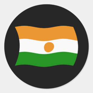 Niger Flagga Klistermärke