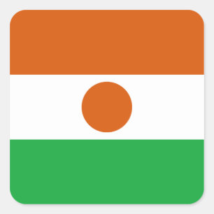 Niger Flagga Klistermärke