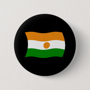 Niger Flagga Knapp