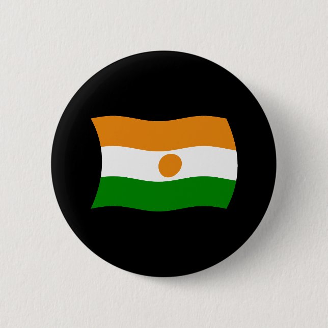 Niger Flagga Knapp (Framsida)
