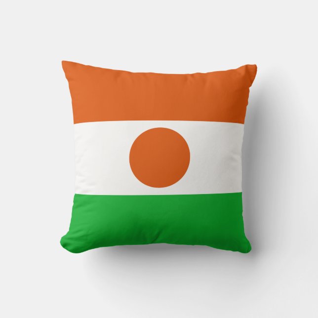 Niger Flagga Kudde (Framsida)