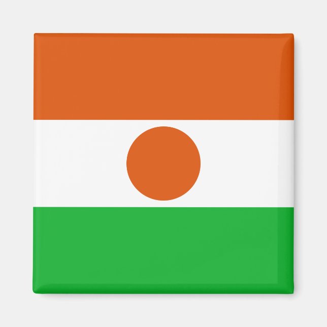 Niger Flagga Magnet (Framsidan)