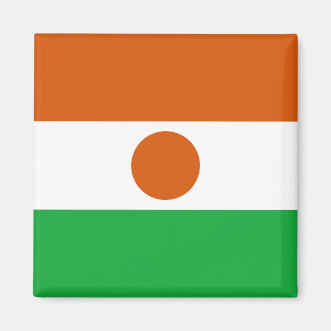 Niger Flagga Magnet (Framsidan)