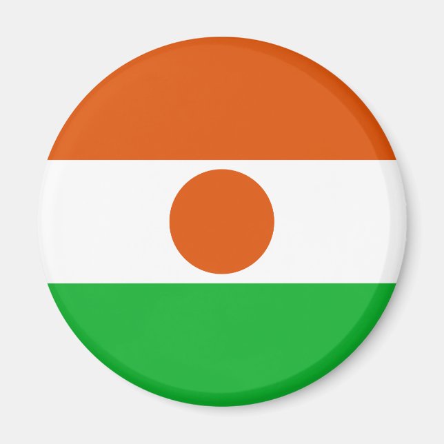 Niger Flagga Magnet (Framsidan)