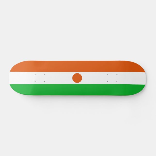 Niger Flagga Mini Skateboard Bräda 18,5 Cm (Horz)