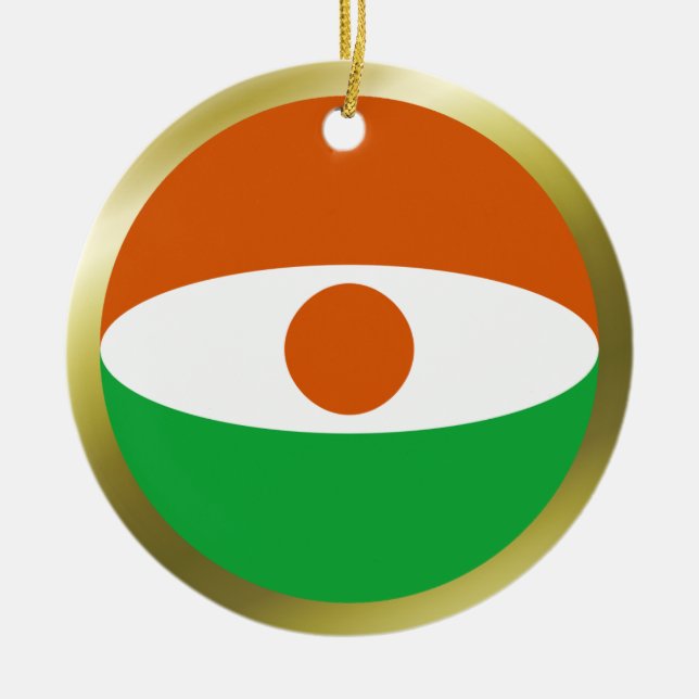 Niger Flagga Ornament (Framsidan)