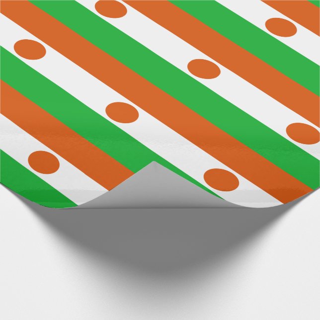 Niger Flagga Presentpapper (Hörn)