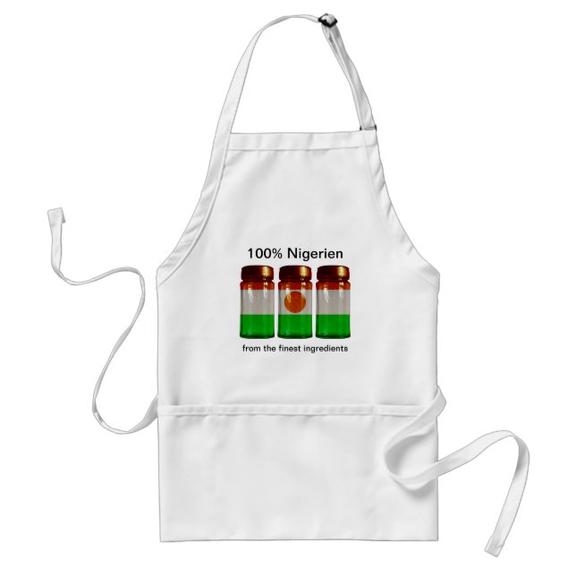 Niger Flagga Spice Burk Apron Förkläde (Framsidan)