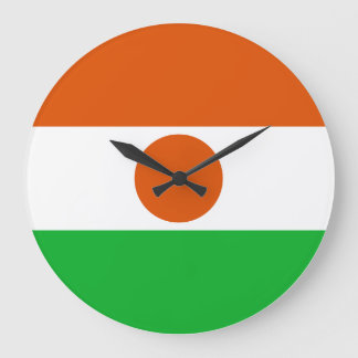 Niger Flagga Stor Klocka
