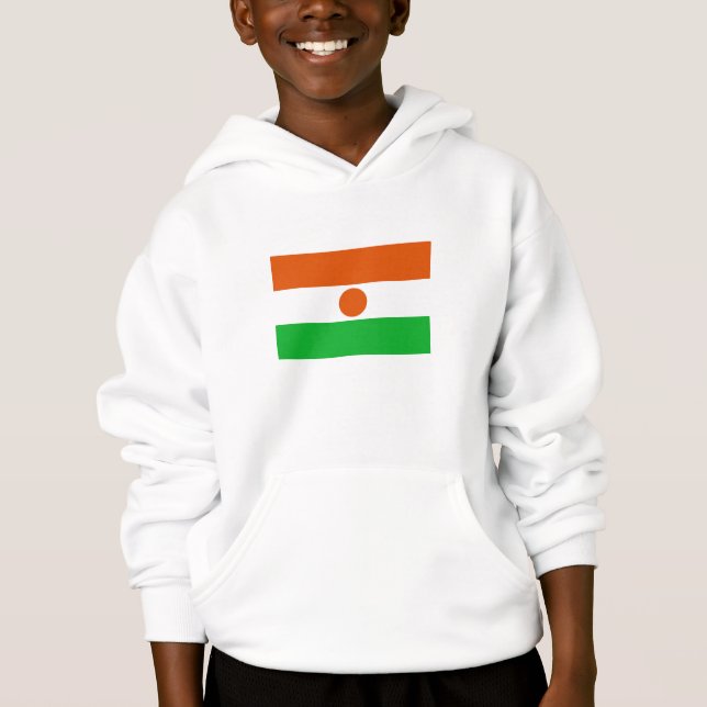 Niger Flagga T Shirt (Framsida)