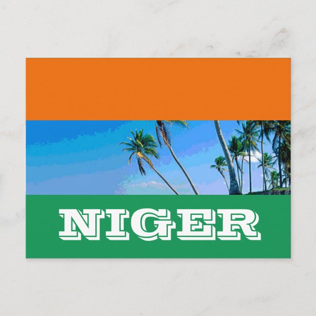 Niger flagga vykort (Framsida)