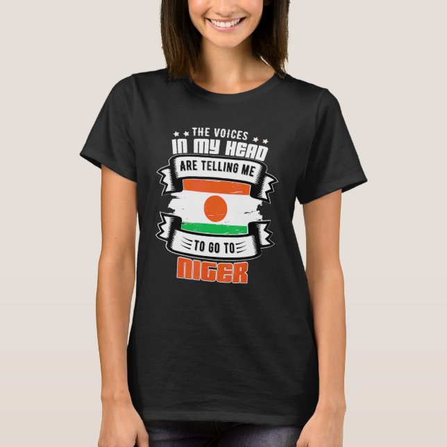 Niger I Mitt Huvud T Shirt (Framsida)