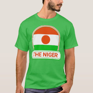 Niger Land badge Niger Flagga T Shirt