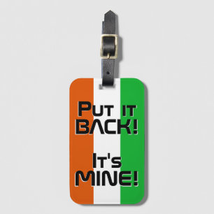 Niger National Flagga Funny Patriotic Bagagebricka