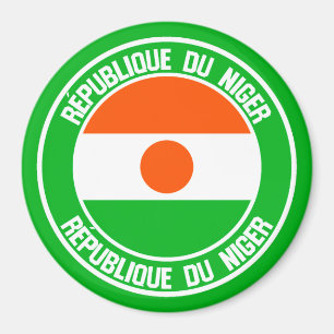 Niger Round Emblem Magnet