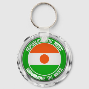 Niger Round Emblem Nyckelring