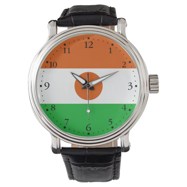 Nigerflagga Armbandsur (Framsida)