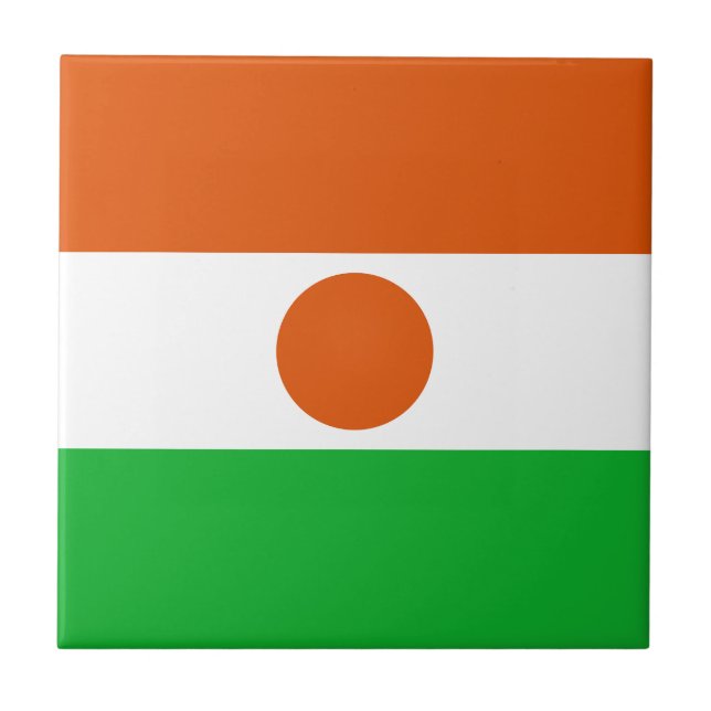 Nigerflagga Kakelplatta (Framsidan)