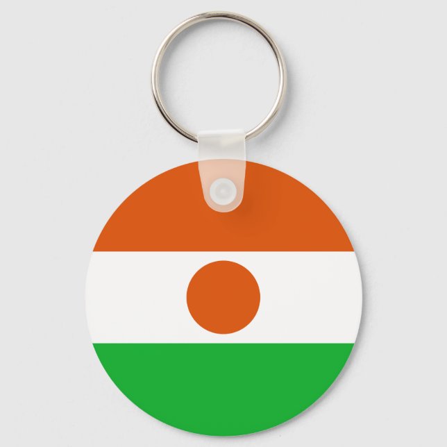 Nigerflagga Nyckelring (Framsida)
